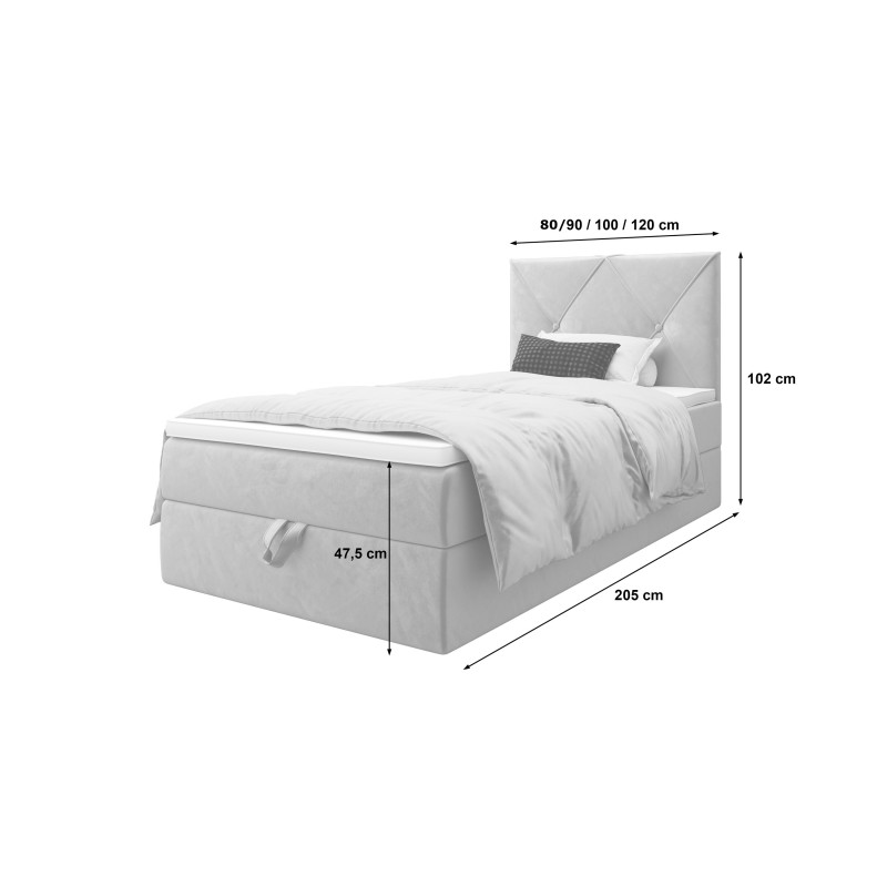 Łóżko kontynentalne ALTEA 100x200 | CORNERO