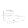 Łóżko kontynentalne FLO 160x200   | CORNERO