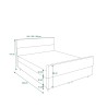 Łóżko kontynentalne FLO PLUS 160x200  | CORNERO